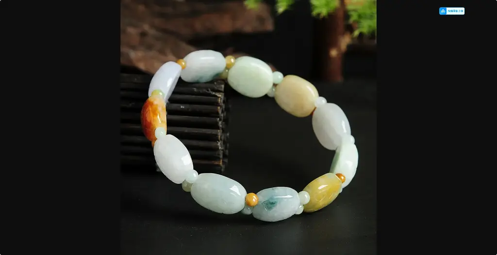 天然翡翠 翡翠女幸運浮龜殼珠子手鏈